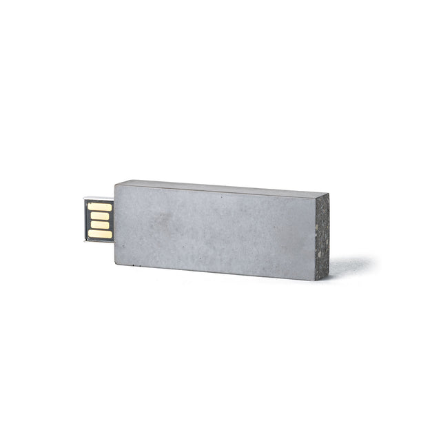Hochwertiger USB-Stick aus Beton, schlicht und glatt