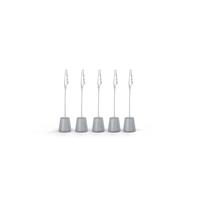 5er Set Organizer aus Beton mit Krokodilklemme.