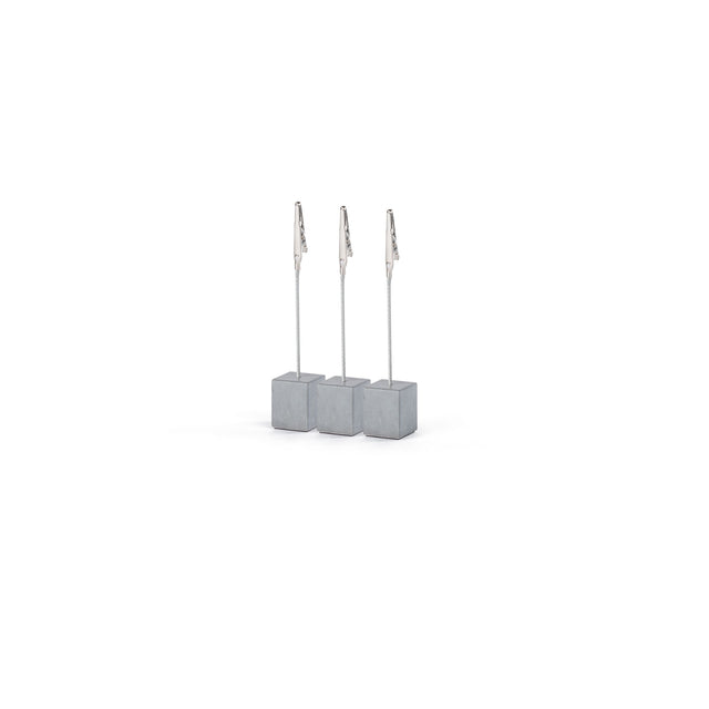 Betonzettelhalter mit einer langlebigen Krokodilklemme, 3er Set